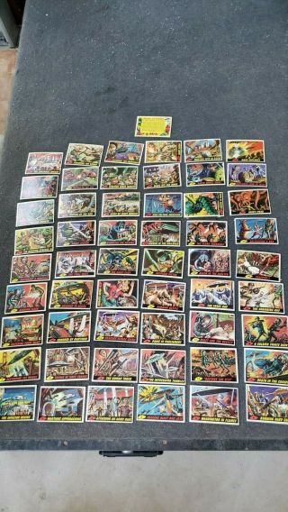 1962 Topps Mars Attacks Card Complete Set Of 55 Cards Great Shape