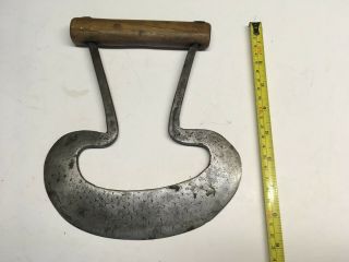 Antique Large Heavy Duty Chopper 8 - 5/8 " With Wood Handle Unmarked File Rasp
