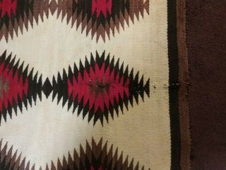 Antique Navajo Transitional Blanket Rug With Connecting Diamonds, 2