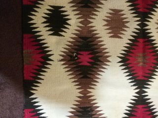 Antique Navajo Transitional Blanket Rug With Connecting Diamonds, 3