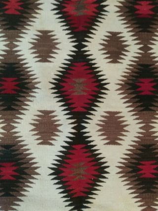 Antique Navajo Transitional Blanket Rug With Connecting Diamonds, 5