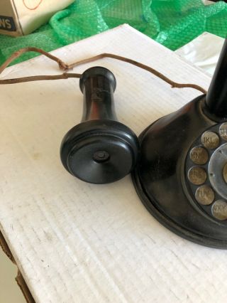 vintage telephone black and brass 4