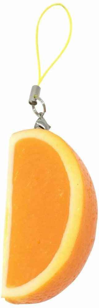 Sample Of Food Cell Phone Strap Orange