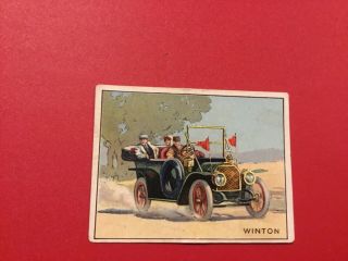 1910 Turkey Red Tobacco Card Automobile Series Winton