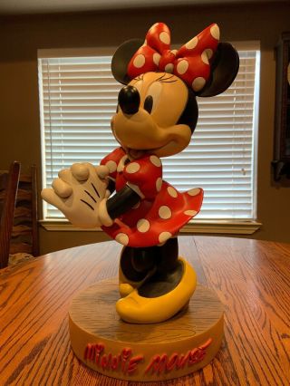 Retired Disney Minnie Mouse Big Fig First Edition Figure Statuette Store Display