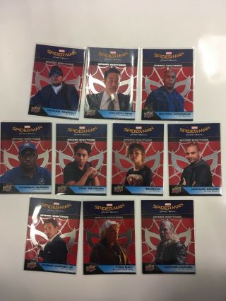 Spiderman Homecoming - Spider Sightings 10 Card Set - Silver Foil