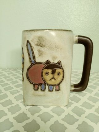 Art Pottery Cat Mug Design by Mara Made in Mexico 3