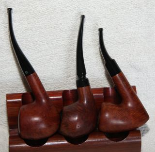 Savinelli Stand,  3 Style Pipes: House Of Lords (2nd Sasieni),  Fox,  Bradley