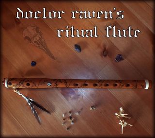Ritual Flute Handmade (trance,  Meditation,  Extasy,  Shaman,  Wooden,  Instrument)