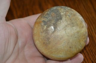 Outstanding Tan & Cream Flint Mississippian Biscuit Discoidal Pemiscot Co,  Mo
