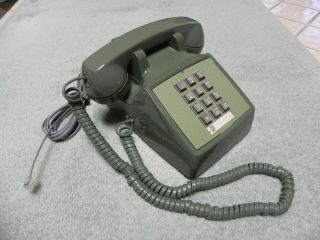 1984 Green Western Electric Bell System 2500 Tt Desk Telephone Restored - - Vtg