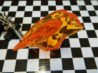 1954 Pontiac Chief Hood Ornament Lucite Amber Insert.  Uv Protected.  Top Quality