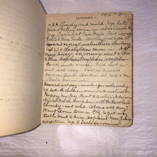 Old Handwritten 5 Year Diary,  1926 - 1930,  Massachusetts Socialite,  Crammed Full