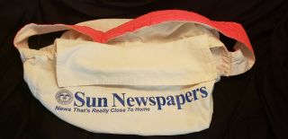 Vintage Sun Newspapers Carrier Bag,  Very,  Stored From Light