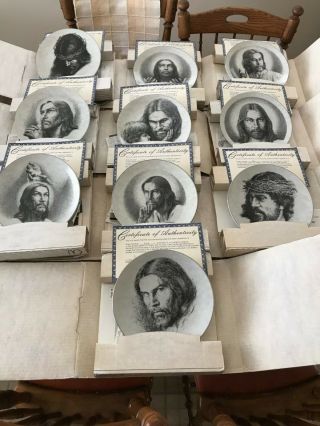 Portraits Of Christ Plates Jose Fuentes De Salamanca,  Complete Set - 10 Boxes/coas