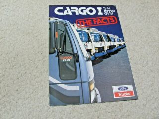 1984 Australian Ford Cargo I Truck Sales Brochure.