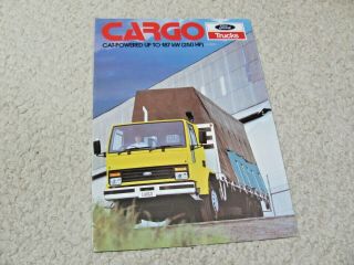 1983 Australian Ford Cargo Truck Sales Brochure.