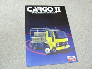 1985 Australian Ford Cargo Truck Sales Brochure.