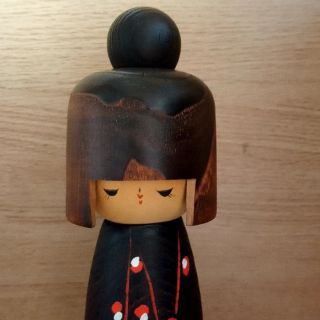 8.  7 inch Cute Kokeshi Wooden Doll by Usaburo Japanese traditinal craft 2