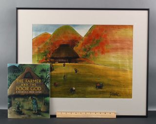 Yoshi Kogo Japanese Folklore Childrens Book Illustration Silk Painting