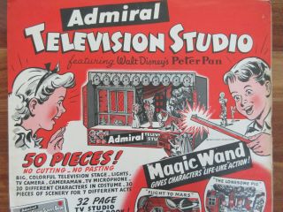 1953 Walt Disney ' s Peter Pan ADMIRAL Television Studio TV Studio Pack 3