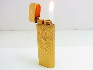 Cartier Paris Gas Lighter 20 Microns Oval Gold Plated (m