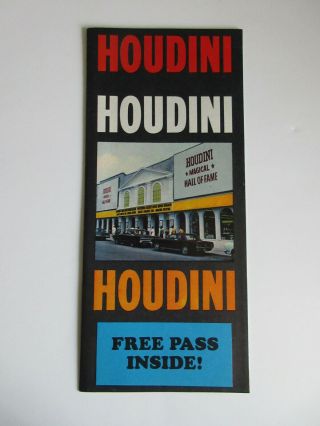 Houdini Vintage Brochure Niagara Falls Canada Plus 3 Others