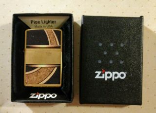 Zippo Tobacco Pipe Lighter Gold And Black