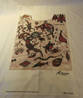 Vintage Rodriquez Churinga Australia Kangaroo Dreaming Wall Hanging Tapestry