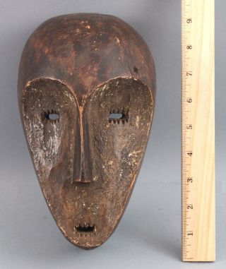 Antique Authentic,  African Congo,  Lega Tribal,  Carved Wood Ceremonial Mask,  NR 2
