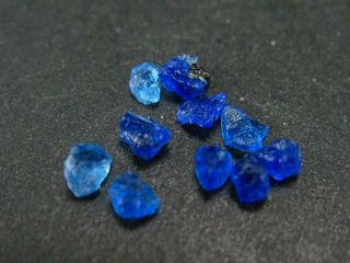 10 Rare Gem Hauyne Crystals From Germany - 1.  05 Carats