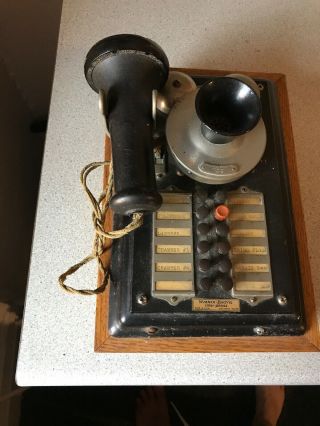 Western Electric 311w Antique Vintage Interphone Telephone 4