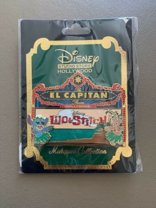Disney D23 Expo 2019 Dsf El Capitan Theatre Marquee Lilo & Stitch Pin Le400