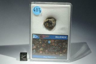 Allende 4.  07g Meteorite Individual Carbonaceous Chondrite Cv3 Fell Mexico 1969