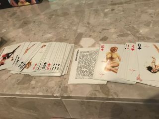 Vintage 53 Vargas Girls Playing Cards Pink Deck 54 Cards 5