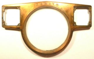 Vintage Zenith 8s561 / Ch 8a02 Radio Part - Brass Faceplate & Glass & Screws