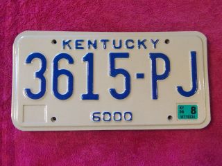 3615 Pj = 2006 Kentucky Truck License Plate $4.  00 Us Ships 1 - 100 Tags