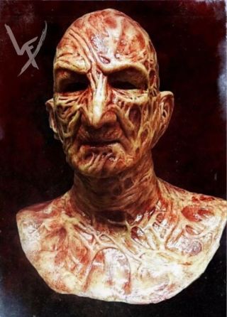Wfx Freddy Inferno Vs.  Krueger Silicone Mask With Detailed Premium Airbrushing