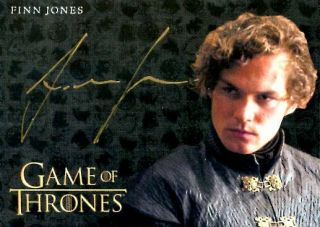 Game Of Thrones Valyrian Steel Gold Autograph Card Finn Jones As Loras Tyrell