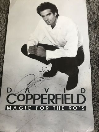David Copperfield Magic Souvenir 1993 Tour Poster.