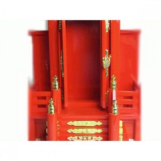 Inari Red Kamidana Household Miniature Wooden Japanese Shinto Shrine God Shelf 2