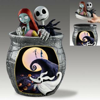 Disney Tim Burton Nightmare Before Christmas Cookie Jar Jack & Sally