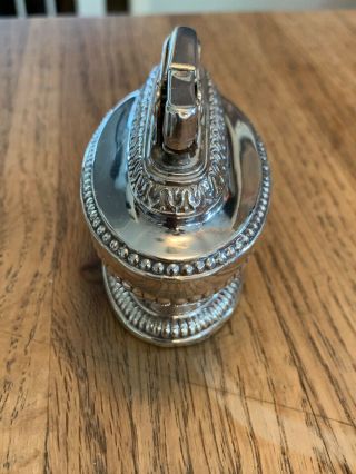 Vintage Ronson Table Cigarette Lighter Silver Plated Queen Ann “Works” 4