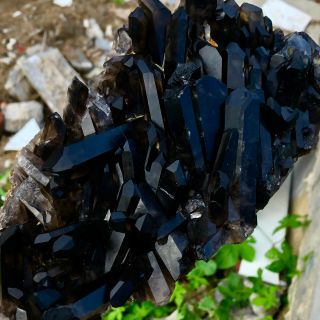 3.  59lb Natural Black Quartz Crystal Cluster Mineral Specimen Rare 757