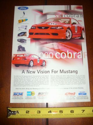 2000 Ford Svt Mustang Cobra R Factory Race Car - Ad
