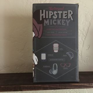 Hipster Mickey Figurine by Vinylmation from Wonderground Gallery,  Never Opened 5