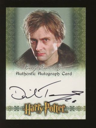 Artbox Harry Potter And The Goblet Of Fire David Tennant Barty Crouch Jr.  Auto
