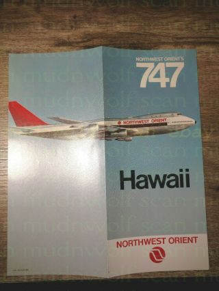 Northwest 747 Hawaii Brochure