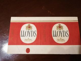 Lloyds - Argentina Cigarette Pack Label Wrapper