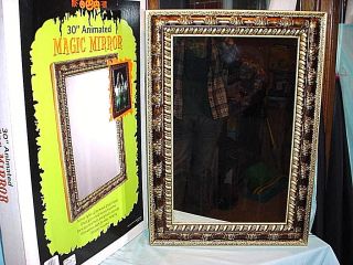 Halloween Animated Talking Ghost Magic Mirror Haunted House Party Decoration 30” 4